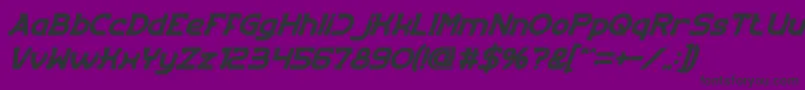 EntranceItalicBold Font – Black Fonts on Purple Background