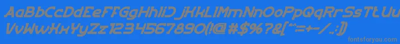 Шрифт EntranceItalicBold – серые шрифты на синем фоне