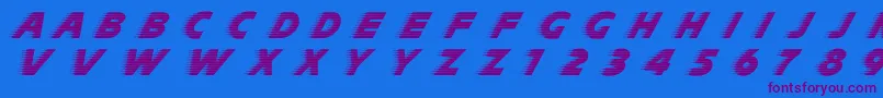 Slipstream Font – Purple Fonts on Blue Background