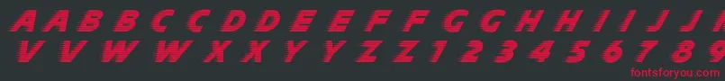 Slipstream Font – Red Fonts on Black Background