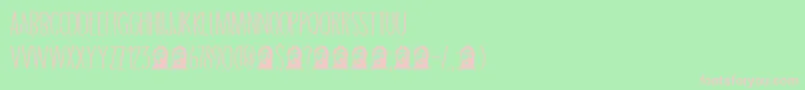 Шрифт DkGrigory – розовые шрифты на зелёном фоне