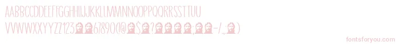 DkGrigory Font – Pink Fonts on White Background
