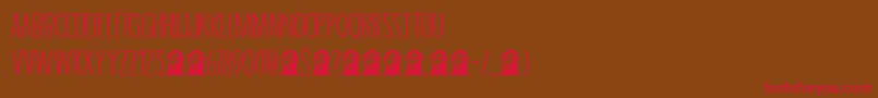 DkGrigory Font – Red Fonts on Brown Background