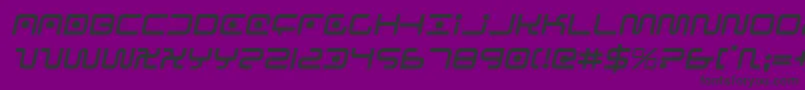 フォントSagani – 紫の背景に黒い文字