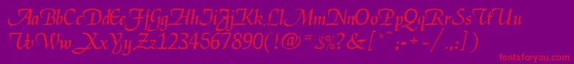 Magik Font – Red Fonts on Purple Background