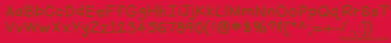 Подробнее о шрифте Hellofirstie Шрифт Hellofirstie – коричневые шрифты на красном фоне