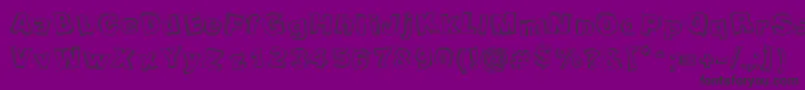 PackagingFunny Font – Black Fonts on Purple Background