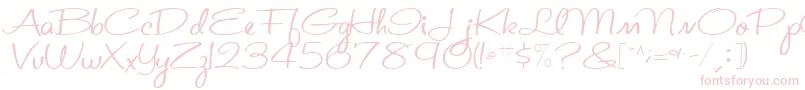 St.ValentineNoteMedium Font – Pink Fonts on White Background