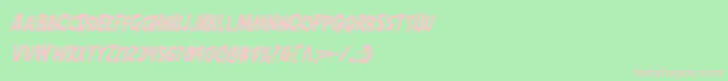 Шрифт Horroweencondital – розовые шрифты на зелёном фоне