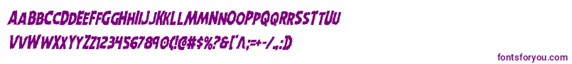 Horroweencondital Font – Purple Fonts on White Background