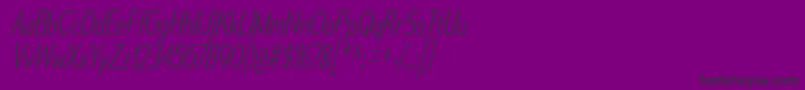 MesmerizeCdElIt-Schriftart – Schwarze Schriften auf violettem Hintergrund