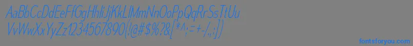MesmerizeCdElIt Font – Blue Fonts on Gray Background