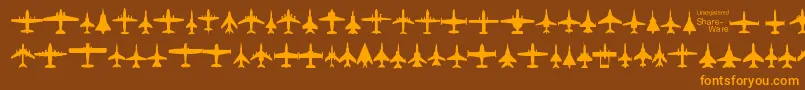 More about Planest Font Planest Font – Orange Fonts on Brown Background
