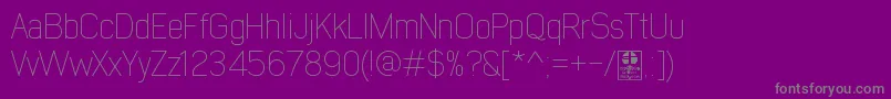 More about EarlyTimesThinDemo Font EarlyTimesThinDemo Font – Gray Fonts on Purple Background