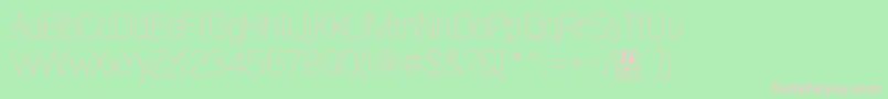 EarlyTimesThinDemo Font – Pink Fonts on Green Background