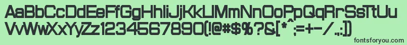 ProbertCondensedBlack Font – Black Fonts on Green Background