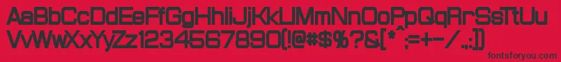 ProbertCondensedBlack Font – Black Fonts on Red Background