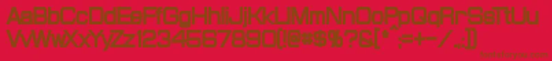 ProbertCondensedBlack Font – Brown Fonts on Red Background