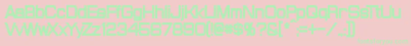 ProbertCondensedBlack-Schriftart – Grüne Schriften auf rosa Hintergrund