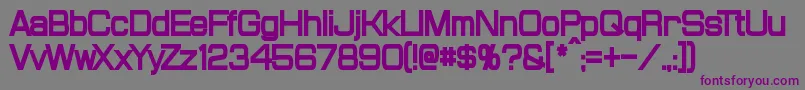 ProbertCondensedBlack Font – Purple Fonts on Gray Background