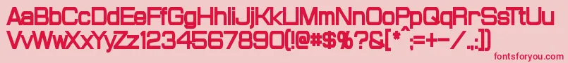 ProbertCondensedBlack Font – Red Fonts on Pink Background
