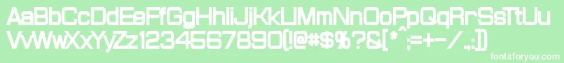 ProbertCondensedBlack Font – White Fonts on Green Background
