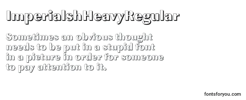 ImperialshHeavyRegular Font