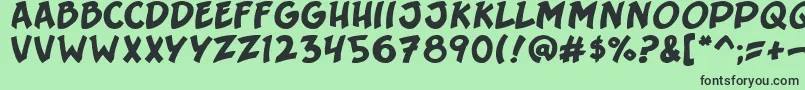 Srgt6pack Font – Black Fonts on Green Background
