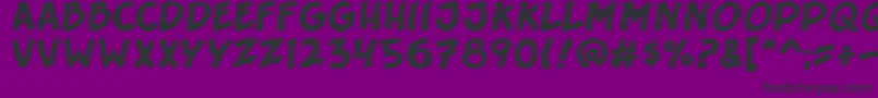 Srgt6pack-Schriftart – Schwarze Schriften auf violettem Hintergrund