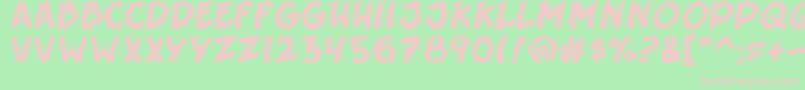 Srgt6pack Font – Pink Fonts on Green Background