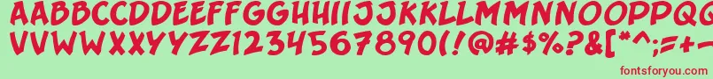 Srgt6pack Font – Red Fonts on Green Background