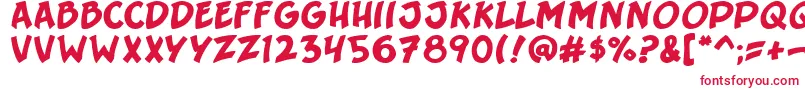 Srgt6pack Font – Red Fonts on White Background