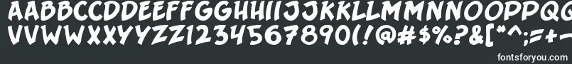 Srgt6pack-fontti – valkoiset fontit mustalla taustalla