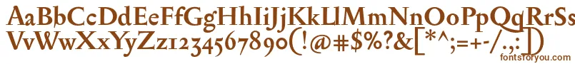 SerapionosfBold Font – Brown Fonts on White Background