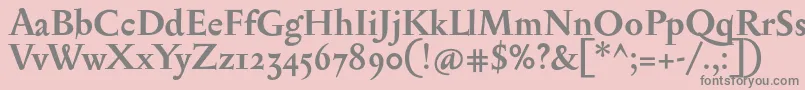 SerapionosfBold Font – Gray Fonts on Pink Background