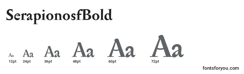SerapionosfBold Font Sizes