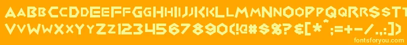 Más sobre la fuente Medabots fuente Medabots – Fuentes Amarillas Sobre Fondo Naranja