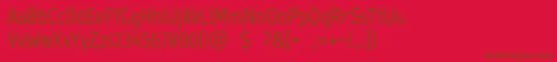 MarvelBold Font – Brown Fonts on Red Background
