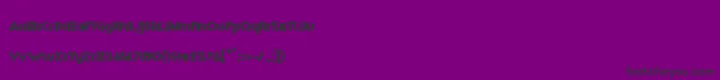 Czcionka RmPlaytimeStencil – czarne czcionki na fioletowym tle