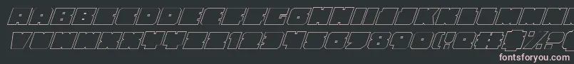 Czcionka AnakefkaOutlineItalic – różowe czcionki na czarnym tle
