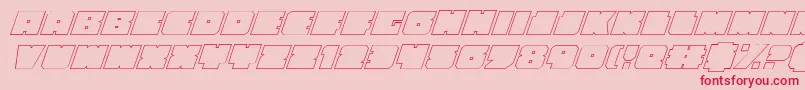 fuente AnakefkaOutlineItalic – Fuentes Rojas Sobre Fondo Rosa