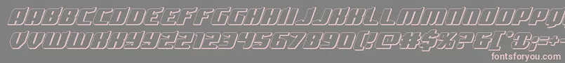 Spartaco3D Font – Pink Fonts on Gray Background