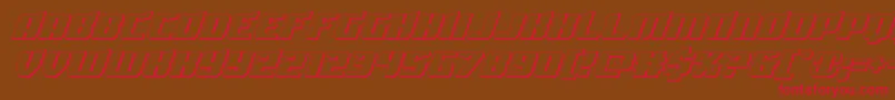 Spartaco3D Font – Red Fonts on Brown Background