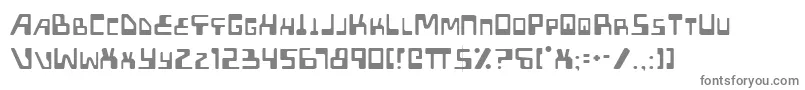 Xped Light-fontti – harmaat kirjasimet valkoisella taustalla