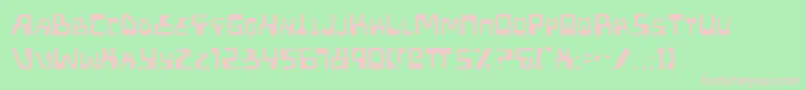 Xped Light Font – Pink Fonts on Green Background