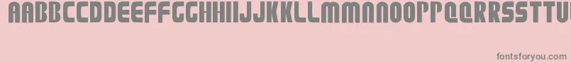 Plation Font – Gray Fonts on Pink Background