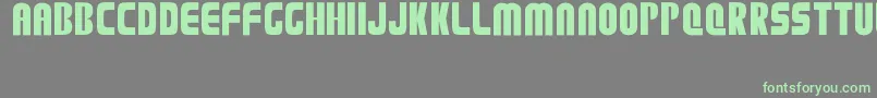 Plation Font – Green Fonts on Gray Background