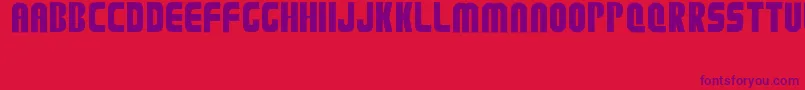 Plation Font – Purple Fonts on Red Background