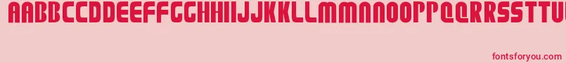Plation Font – Red Fonts on Pink Background