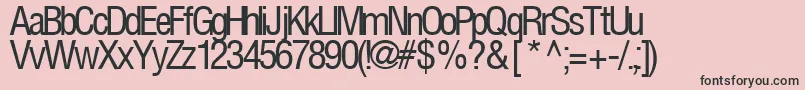 FirstRegularTtstd-Schriftart – Schwarze Schriften auf rosa Hintergrund